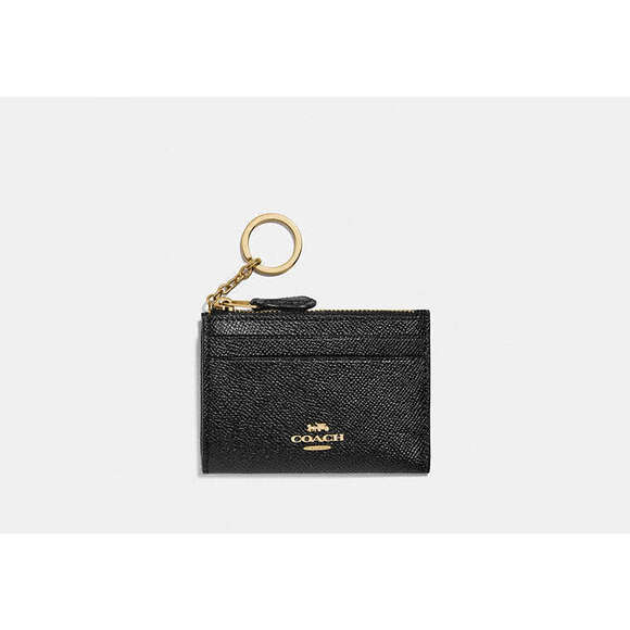 Coach Black & Gold Mini Skinny Id Case Keychain EUC 🖤 - Picture 4 of 5